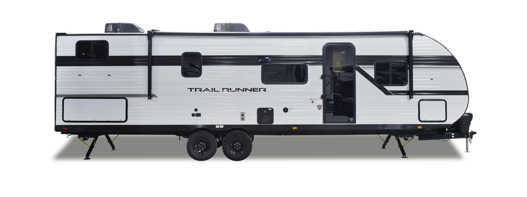 The 2025 Heartland Prowler floorplan offers a spacious and functional layout designed for comfort on the road. It features a private master bedroom with ample storage, a bunkhouse for additional sleeping space, and a fully equipped kitchen with a refrigerator, stovetop, and microwave. The living area includes a cozy dinette and sofa, perfect for dining and relaxation. A full bathroom with a shower, toilet, and sink provides convenience. With smart storage solutions and an open design, this travel trailer is ideal for families and adventurers seeking a comfortable and efficient home on wheels.