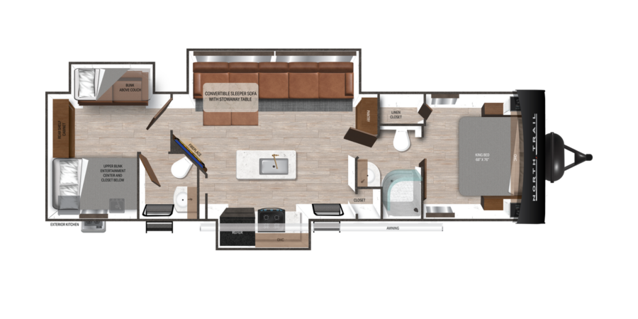 North Trail 33BHDS Floorplan