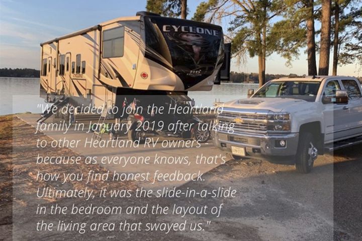 Duane & Maureen Metcalf Testimonial Image with RV