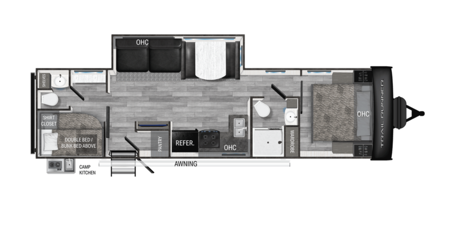 Trail Runner 31DB Floorplan