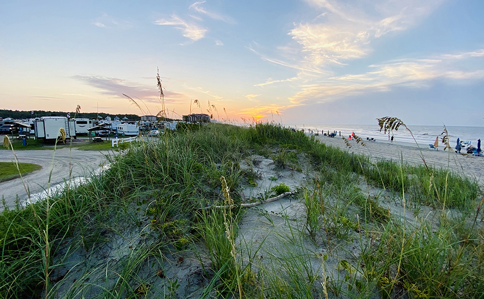 A view of Myrtle Beach on one of Eric's RV trips.