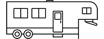 Fifth Wheel Line Drawing