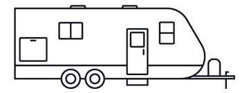Travel Trailer Line Drawing