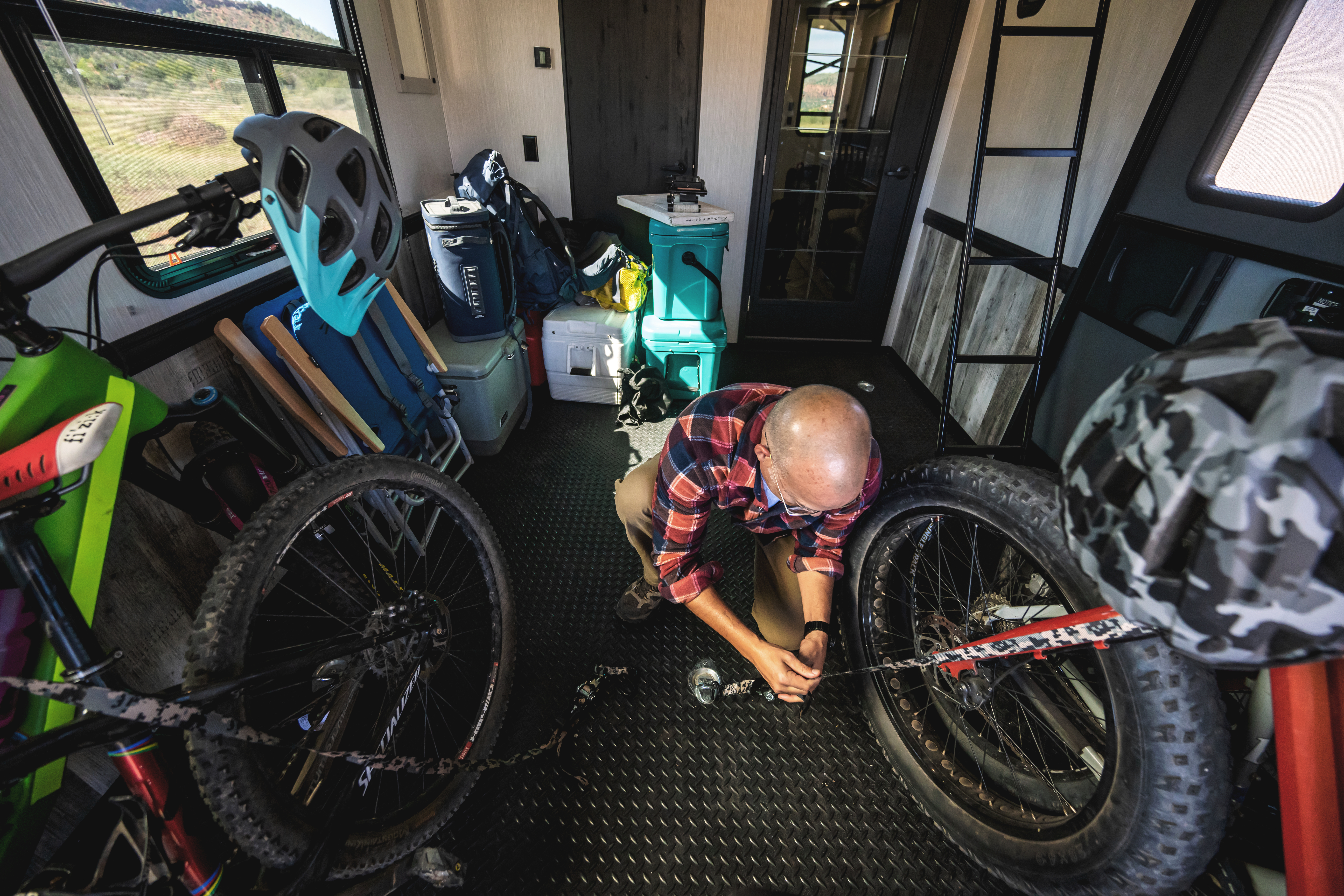 Large garage spaces can increase the overall worth of your RV.