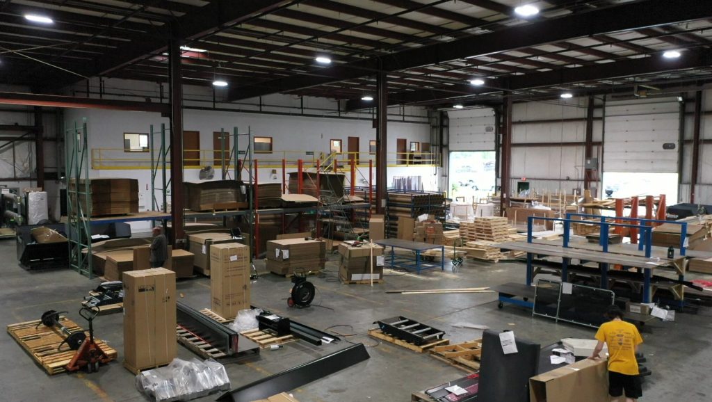 Heartland RV parts warehouse and central hub.