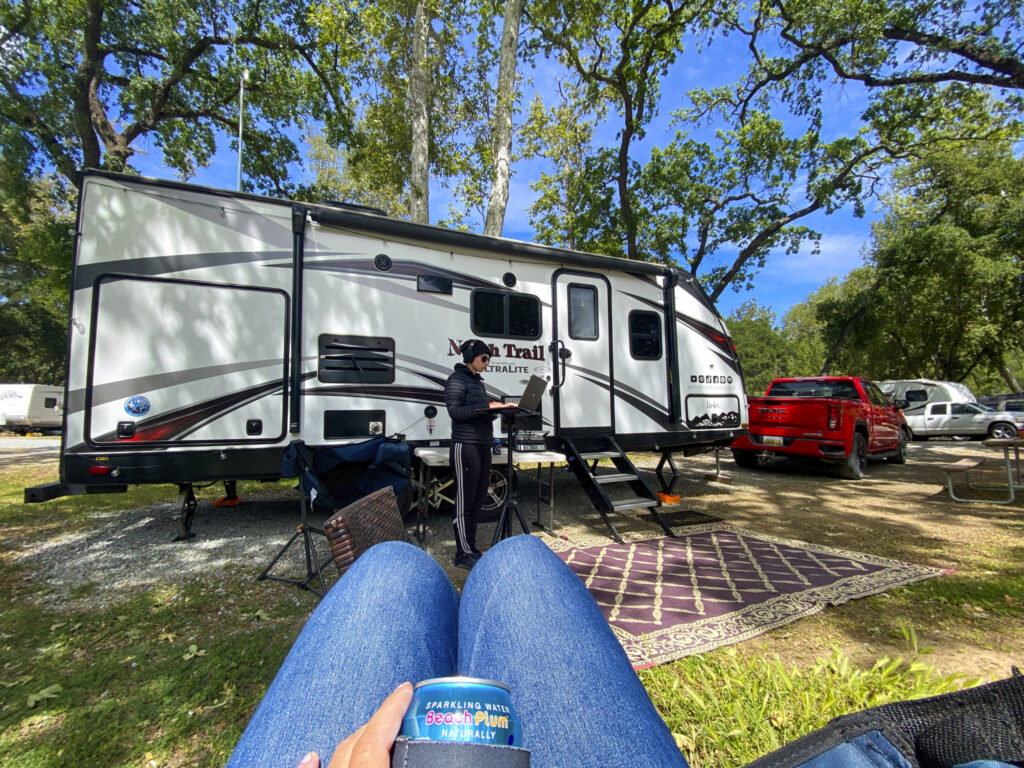 Outdoor rugs make great campsite accessories and keep your site clean.