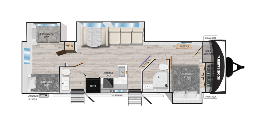 34BHS Floorplan