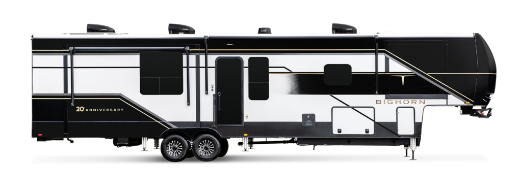 2025 Bighorn RV exterior showing its sleek design and high-end construction.