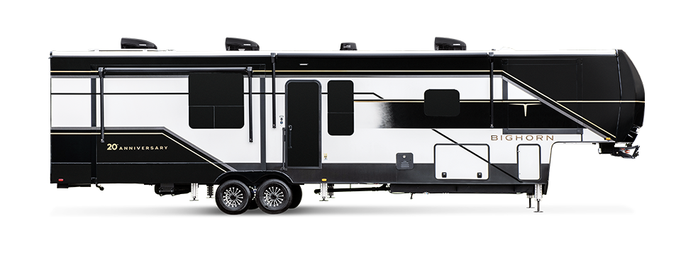 2025 Bighorn RV exterior showing its sleek design and high-end construction.