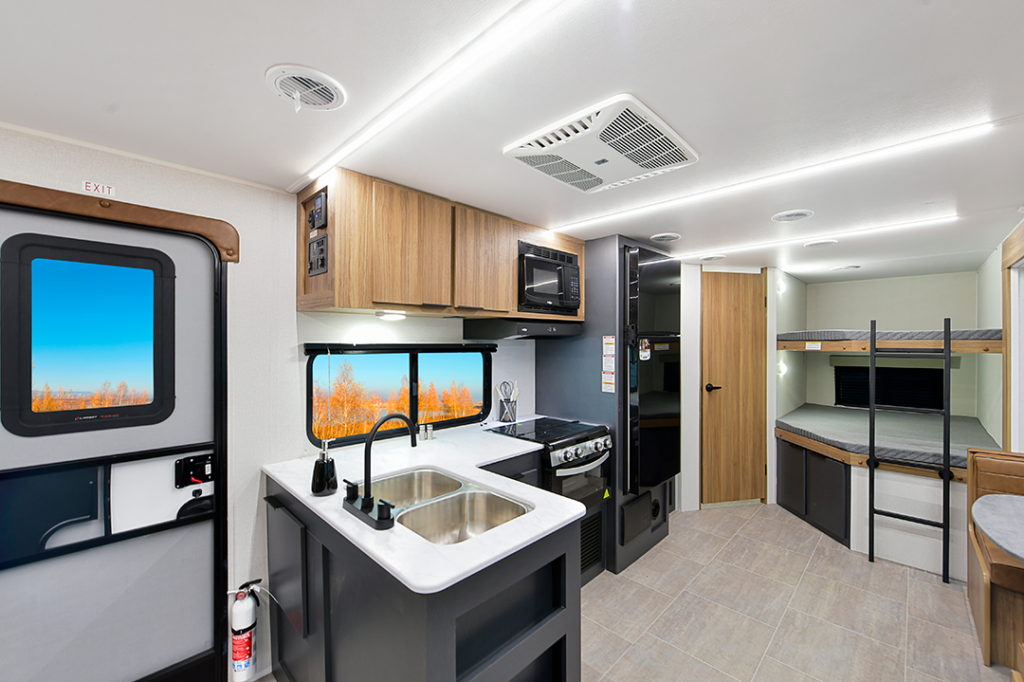 A new half-ton towable RV travel trailer.